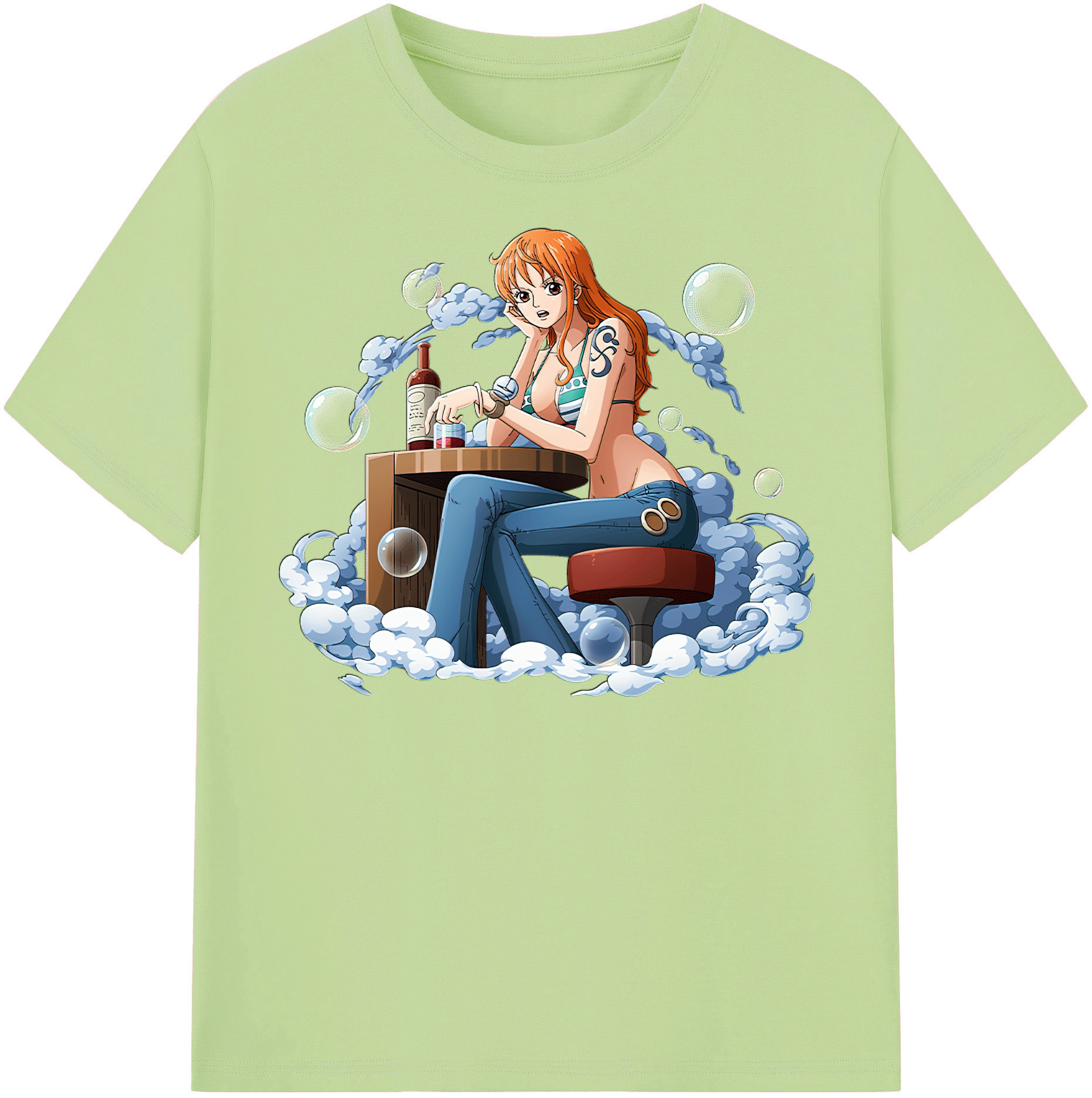 ワンピース ナミ ONE PIECE Nami 綿100％半袖Tシャツ（フロントプリント）
